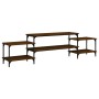 Mueble para TV madera contrachapada roble marrón 197x35x52 cm