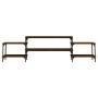 Mueble para TV madera contrachapada roble marrón 197x35x52 cm
