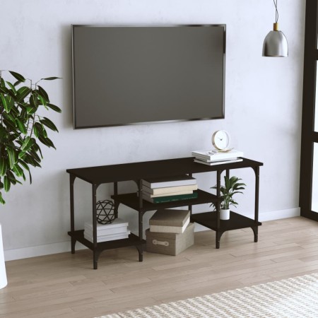 Mueble de TV madera contrachapada negro 102x35x45,5 cm en Muebles TV | Comprar online en Foro24