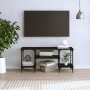 Mueble de TV madera contrachapada negro 102x35x45,5 cm en Muebles TV | Comprar online en Foro24