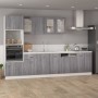 Vitrina colgante "Lyon" gris Sonoma 40x31x60 cm madera de ingeniería en Armarios de cocina | Comprar online en Foro24