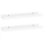 Wandregale 2 Einheiten weiß glänzend 40x9x3 cm von vidaXL, Regale und Regale - Ref: Foro24-326648, Preis: 16,19 €, Rabatt: %
