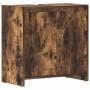 Armario de baño madera contrachapada roble ahumado 60x33x61 cm