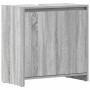 Armario de baño madera contrachapada gris Sonoma 60x33x61 cm