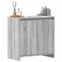 Armario de baño madera contrachapada gris Sonoma 60x33x61 cm