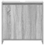 Armario de baño madera contrachapada gris Sonoma 60x33x61 cm