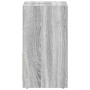 Armario de baño madera contrachapada gris Sonoma 60x33x61 cm