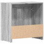 Armario de baño madera contrachapada gris Sonoma 60x33x61 cm