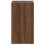 Armario de baño madera contrachapada marrón roble 60x33x61 cm
