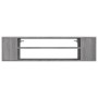 Mueble de TV colgante madera contrachapada gris 100x30x26,5 cm en Muebles TV | Comprar online en Foro24