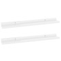 Wandregale 2 Einheiten weiß glänzend 60x9x3 cm von vidaXL, Regale und Regale - Ref: Foro24-326649, Preis: 19,00 €, Rabatt: %