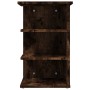Mueble auxiliar madera contrachapada roble ahumado 35x35x55 cm