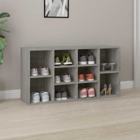 Banco zapatero madera contrachapada gris Sonoma 103x30x55 cm Banco zapatero madera contrachapada gris Sonoma 103x30x55 cm
