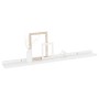 Wandregale 2 Einheiten weiß glänzend 80x9x3 cm von vidaXL, Regale und Regale - Ref: Foro24-326650, Preis: 23,96 €, Rabatt: %