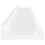 Wall shelves 2 units glossy white 80x9x3 cm by vidaXL, Shelves and shelves - Ref: Foro24-326650, Price: 23,96 €, Discount: %