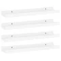 Wandregale 4 Einheiten glänzend weiß 40x9x3 cm von vidaXL, Regale und Regale - Ref: Foro24-326653, Preis: 27,14 €, Rabatt: %