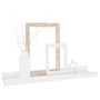 Estantes de pared 4 unidades blanco brillo 40x9x3 cm de vidaXL, Estantes y estanterías - Ref: Foro24-326653, Precio: 27,65 €,...