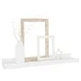 Wandregale 4 Einheiten glänzend weiß 40x9x3 cm von vidaXL, Regale und Regale - Ref: Foro24-326653, Preis: 27,14 €, Rabatt: %