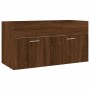 Set de muebles baño 2 pzas madera contrachapada marrón roble en Muebles de baño | Comprar online en Foro24