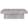 Mesa de centro madera contrachapada gris Sonoma 90x90x28 cm