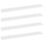 Wandregale 4 Einheiten weiß glänzend 80x9x3 cm von vidaXL, Regale und Regale - Ref: Foro24-326655, Preis: 34,01 €, Rabatt: %