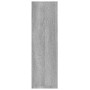 Estante pared 2 uds madera contrachapada gris Sonoma 50x15x50cm