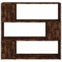 Estantería/divisor de espacios roble ahumado 100x24x94 cm