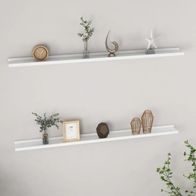 Estantes de pared 2 unidades blanco 115x9x3 cm de vidaXL, Estantes y estanterías - Ref: Foro24-326659, Precio: 33,89 €, Descu...