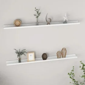 Wandregale 2 Einheiten weiß 115x9x3 cm von vidaXL, Regale und Regale - Ref: Foro24-326659, Preis: 33,21 €, Rabatt: %
