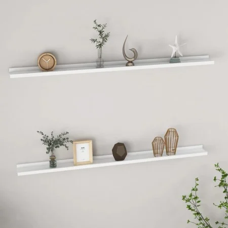 Wall shelves 2 units white 115x9x3 cm by vidaXL, Shelves and shelves - Ref: Foro24-326659, Price: 33,89 €, Discount: %