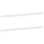 Estantes de pared 2 unidades blanco 115x9x3 cm