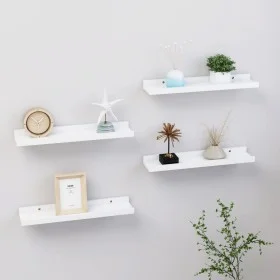 Wandregale 4 Einheiten weiß 40x9x3 cm von vidaXL, Regale und Regale - Ref: Foro24-326660, Preis: 24,30 €, Rabatt: %