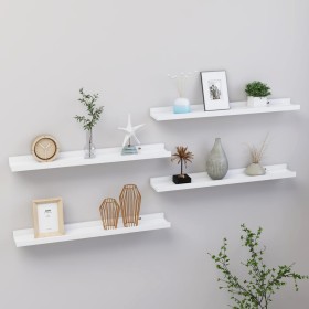 Wandregale 4 Einheiten weiß 60x9x3 cm von vidaXL, Regale und Regale - Ref: Foro24-326661, Preis: 31,02 €, Rabatt: %