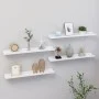 Wandregale 4 Einheiten weiß 60x9x3 cm von vidaXL, Regale und Regale - Ref: Foro24-326661, Preis: 30,48 €, Rabatt: %