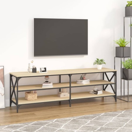 Mueble de TV madera contrachapada roble Sonoma 160x40x50 cm en Muebles TV | Comprar online en Foro24