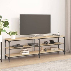Mueble de TV madera contrachapada roble Sonoma 160x30x50 cm en Muebles TV | Comprar online en Foro24
