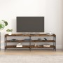 Mueble de TV madera contrachapada roble ahumado 160x30x50 cm en Muebles TV | Comprar online en Foro24