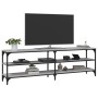Mueble de TV madera contrachapada gris Sonoma 160x30x50 cm