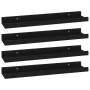 Wandregale 4 Einheiten schwarz 40x9x3 cm von vidaXL, Regale und Regale - Ref: Foro24-326667, Preis: 34,49 €, Rabatt: %