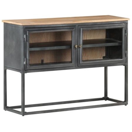 Solid acacia wood sideboard in gray, 100x30x70 cm by vidaXL, Sideboards - Ref: Foro24-323502, Price: 218,70 €, Discount: %