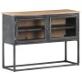 Solid acacia wood sideboard in gray, 100x30x70 cm by vidaXL, Sideboards - Ref: Foro24-323502, Price: 218,70 €, Discount: %