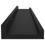 Wandregale 4 Einheiten schwarz 60x9x3 cm von vidaXL, Regale und Regale - Ref: Foro24-326668, Preis: 36,31 €, Rabatt: %