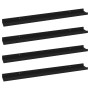 Wall shelves 4 units black 80x9x3 cm by vidaXL, Shelves and shelves - Ref: Foro24-326669, Price: 45,47 €, Discount: %