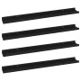 Wall shelves 4 units black 80x9x3 cm by vidaXL, Shelves and shelves - Ref: Foro24-326669, Price: 46,14 €, Discount: %