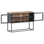Solid acacia wood sideboard in gray, 100x30x70 cm by vidaXL, Sideboards - Ref: Foro24-323502, Price: 218,70 €, Discount: %