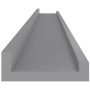 Wandregale 2 Einheiten grau 100x9x3 cm von vidaXL, Regale und Regale - Ref: Foro24-326672, Preis: 28,64 €, Rabatt: %