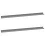 Wall shelves 2 units gray 115x9x3 cm by vidaXL, Shelves and shelves - Ref: Foro24-326673, Price: 33,21 €, Discount: %