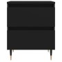 Mesitas de noche 2 uds madera de ingeniería negro 40x35x50 cm