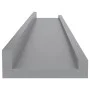 Estantes de pared 4 unidades gris 60x9x3 cm de vidaXL, Estantes y estanterías - Ref: Foro24-326675, Precio: 32,82 €, Descuent...