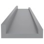 Wandregale 4 Einheiten grau 60x9x3 cm von vidaXL, Regale und Regale - Ref: Foro24-326675, Preis: 33,47 €, Rabatt: %